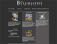 Tablet Screenshot of manifest.bullmastiffinfo.org